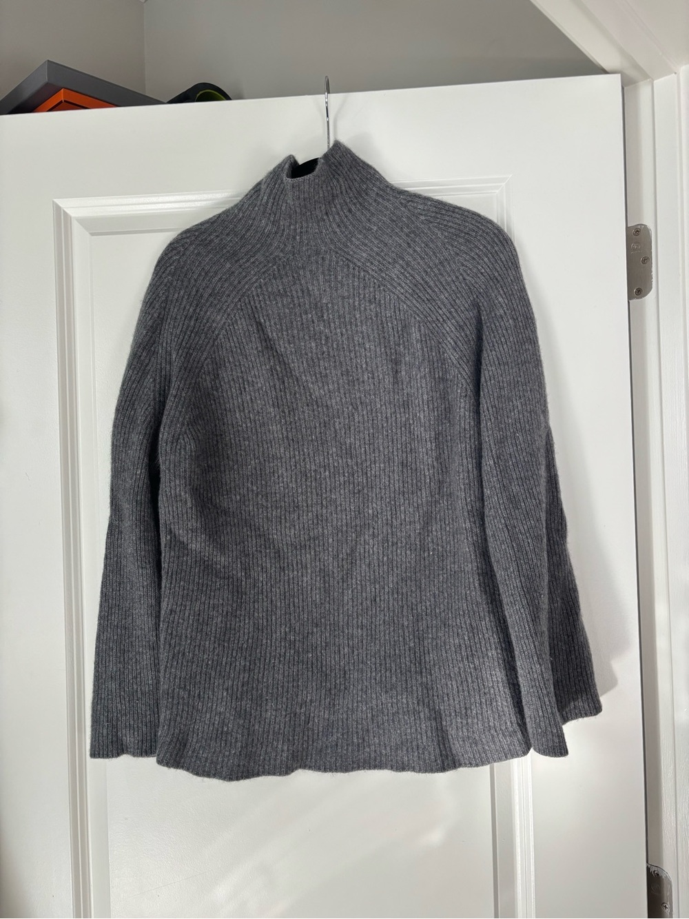 NakedCashmere Charcoal Ribbed Turtleneck Sweater